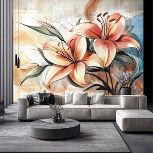 郁金香墙纸墙画