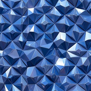 酷炫蓝水晶立体背景