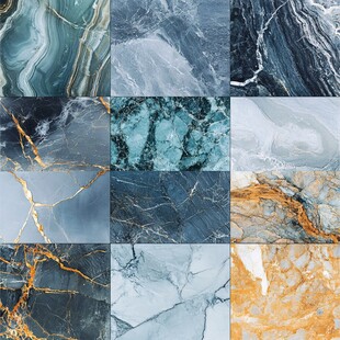 高清蓝色大理石纹理