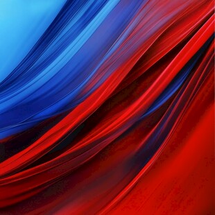 简约大气红色蓝色