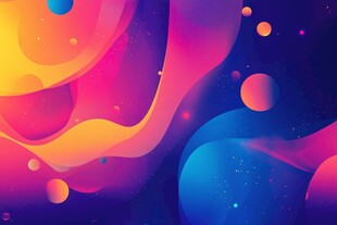 答谢晚宴炫彩渐变流体