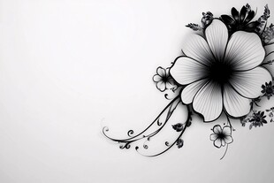 手绘创意百花壁纸