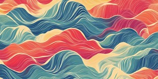 抽像山水线条背景