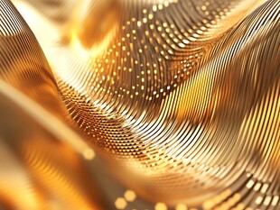 4d金色线条艺术