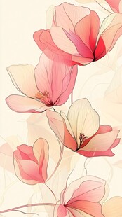 手绘创意百花壁纸