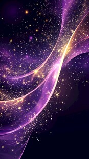 飘逸活力紫色梦幻