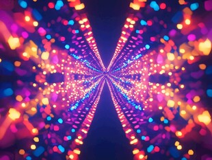 色彩斑斓梦幻灯光