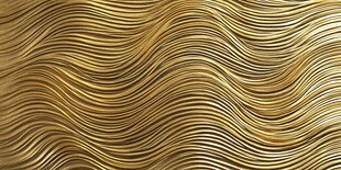 浮雕金色波浪纹