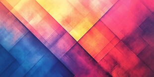 几何渐变色块背景墙