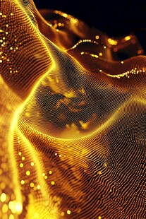 4d金色线条艺术