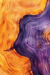 肌理彩色流体装饰画