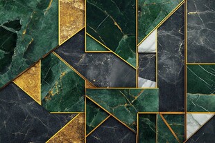 金色大理石对拼背景