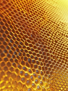 蜂窝光影光束背景