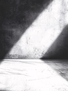 水泥墙光影