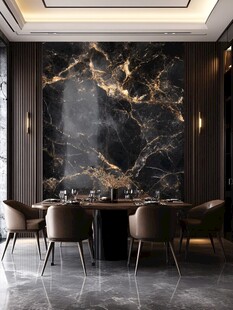 黑金高档大理石背景墙