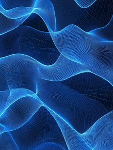炫彩波浪蓝色渐变纹理