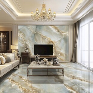 金色大理石瓷砖背景墙