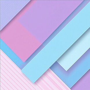 湖蓝色橘粉色立体背景