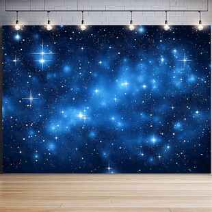 发光星星背景电视墙