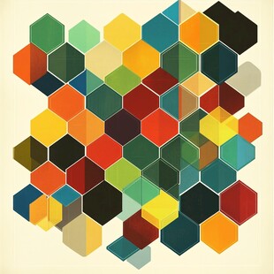 个性设计六边形