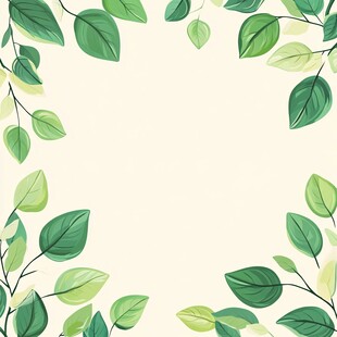 边框底纹树叶背景