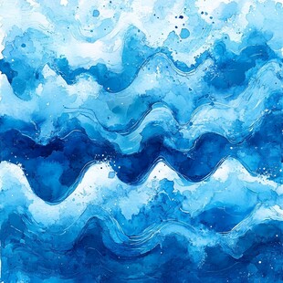 创意水纹水波纹云海