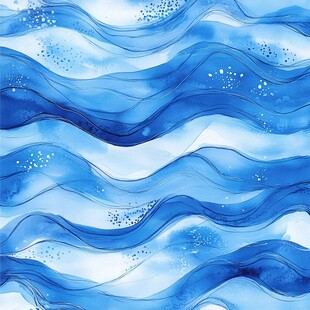 水波曲线水浪软包波浪