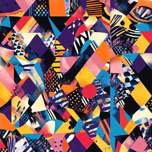 杂乱无章几何图形