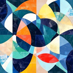 马赛克抽象拼贴