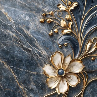 皇家蓝立体感浮雕背景