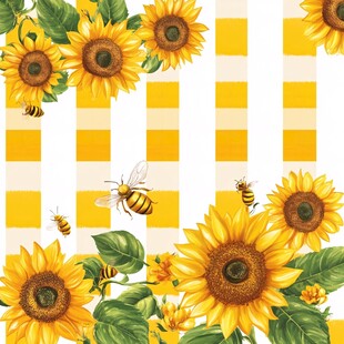 蜜蜂背景画