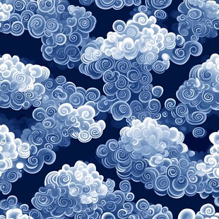 无缝云纹