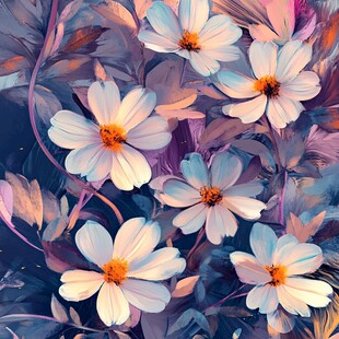 轻奢花卉装饰画