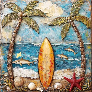 海洋主题立体画