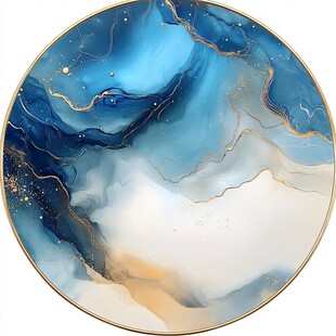 圆形轻奢装饰画