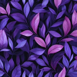 蓝紫色树叶背景