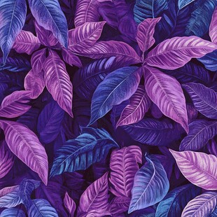 蓝紫色树叶背景