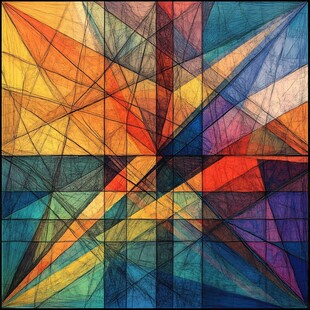 炫彩彩色玻璃背景