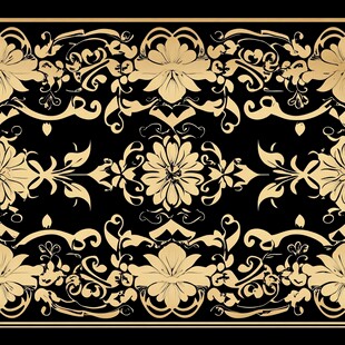 黑金花背景底纹