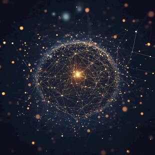 网点创意特效背景