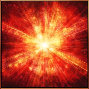 科技红色放射背景