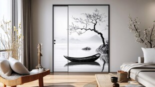 新中式山水门窗