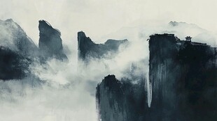 雁荡山插画