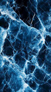 蓝色透光大理石装饰画