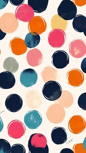 儿童色彩彩色波点