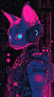 赛博朋克装饰画