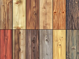 多种颜色木板木材