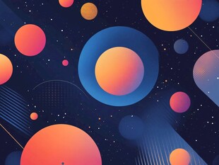 扁平流体风年会背景