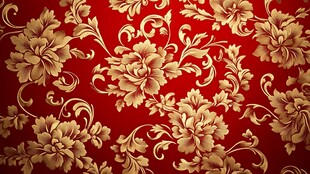尊贵奢华红色花纹