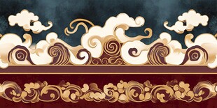 清朝云图高端云纹装饰